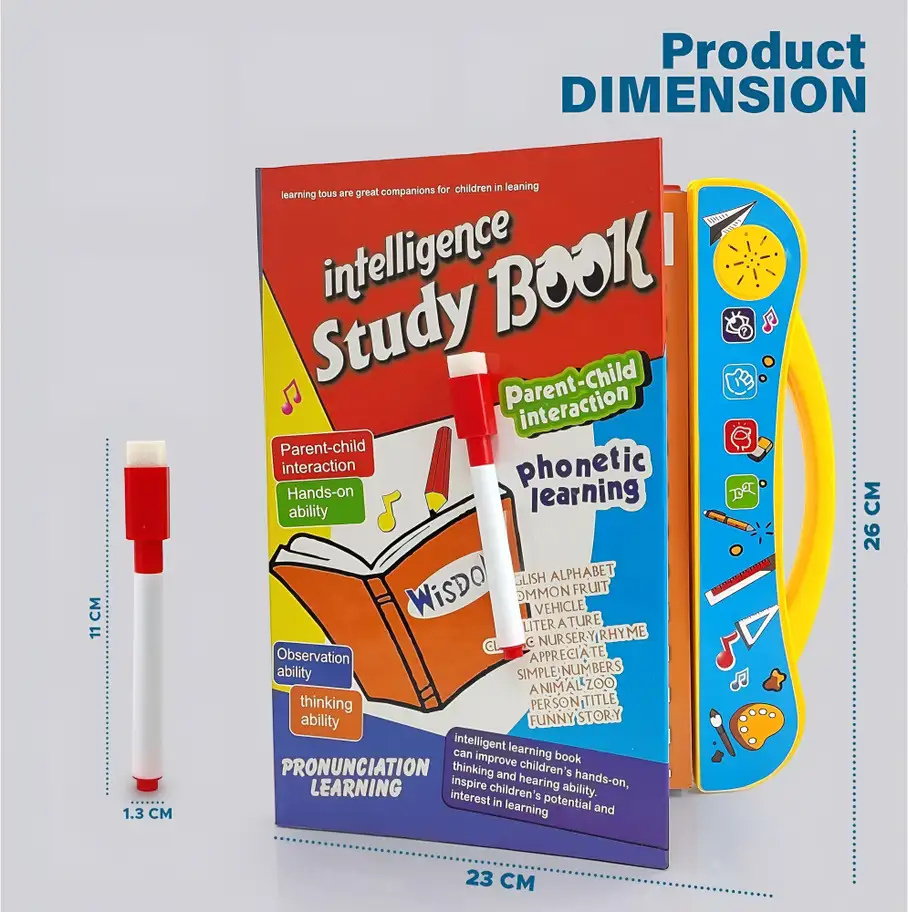 Intelligence Book For Children, English Letters & Words Learning Book
